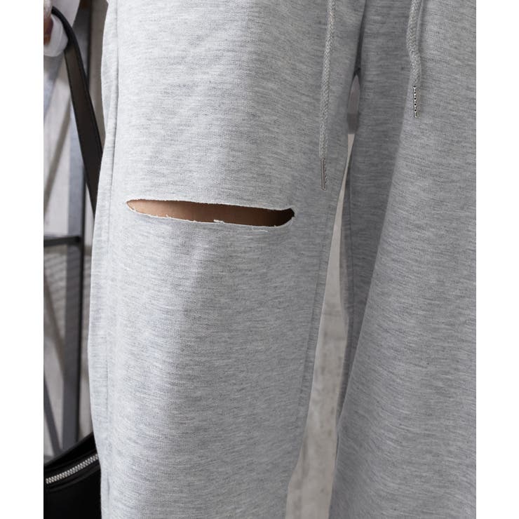 ダメージ スウェットパンツ レディース | SUNSHINE CLOSET | 詳細画像18 