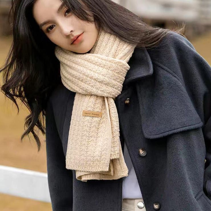 ニットマフラー ストール レディース秋冬[品番：AGCW0003481