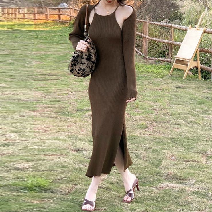 ホルターネック ニットワンピース セット | SUNSHINE CLOSET | 詳細画像1 