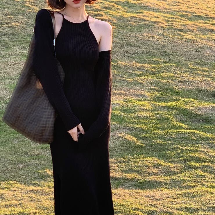 ホルターネック ニットワンピース セット | SUNSHINE CLOSET | 詳細画像6 