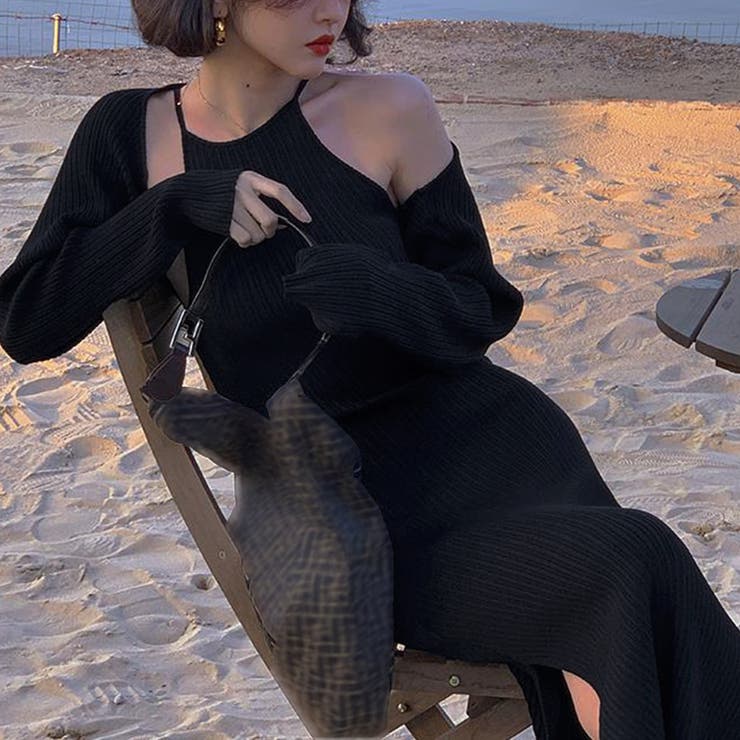 ホルターネック ニットワンピース セット | SUNSHINE CLOSET | 詳細画像8 