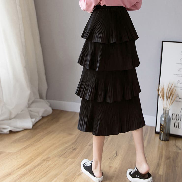 ティアードスカート プリーツ 韓国 春夏 | SUNSHINE CLOSET | 詳細画像11 