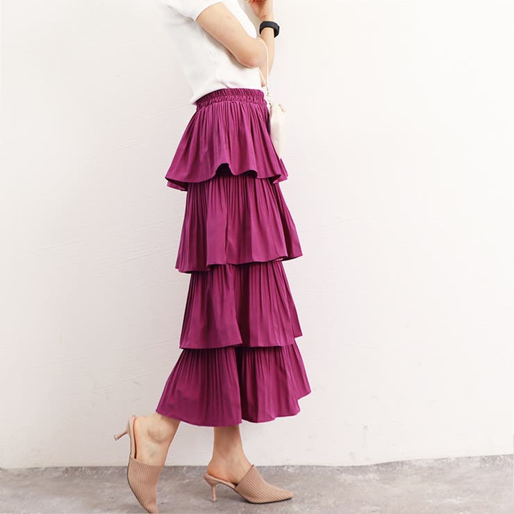 ティアードスカート プリーツ 韓国 春夏 | SUNSHINE CLOSET | 詳細画像17 