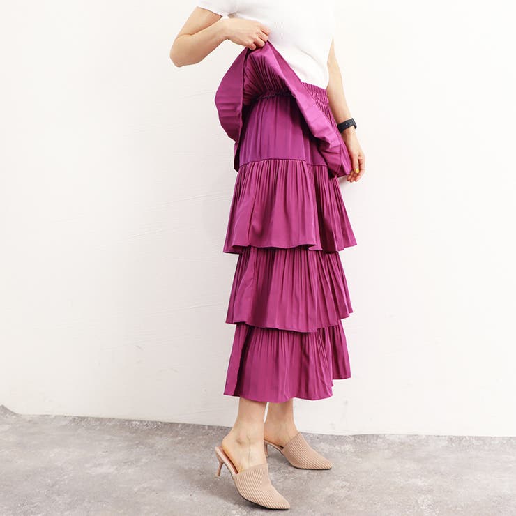 ティアードスカート プリーツ 韓国 春夏 | SUNSHINE CLOSET | 詳細画像18 