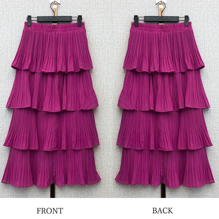 ティアードスカート プリーツ 韓国 春夏 | SUNSHINE CLOSET | 詳細画像3 