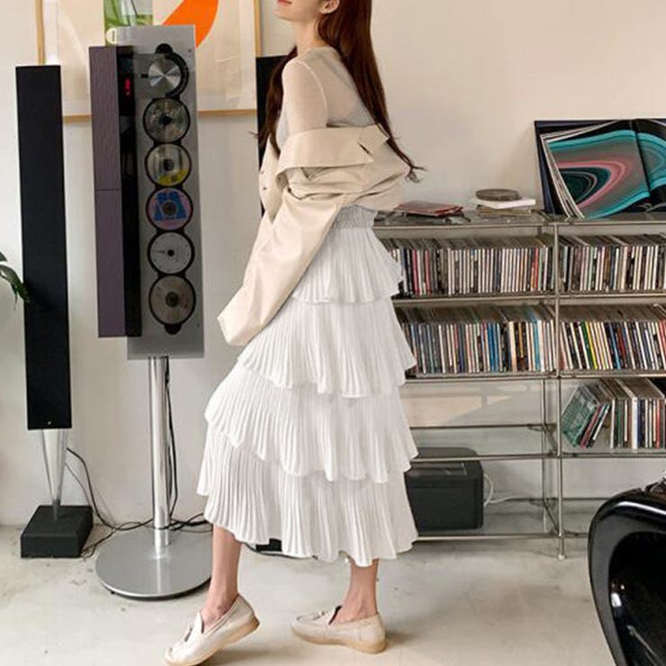 ティアードスカート プリーツ 韓国 春夏 | SUNSHINE CLOSET | 詳細画像6 