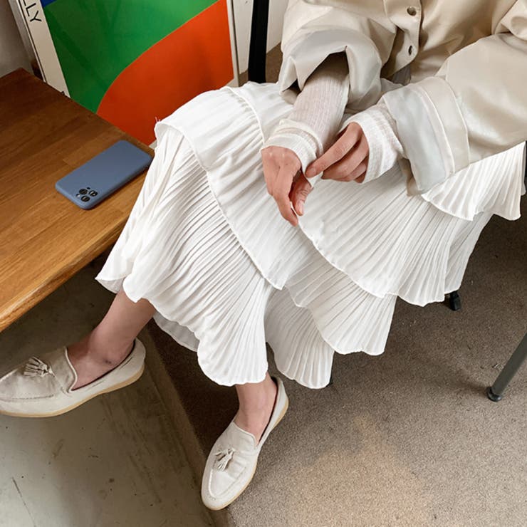 ティアードスカート プリーツ 韓国 春夏 | SUNSHINE CLOSET | 詳細画像8 