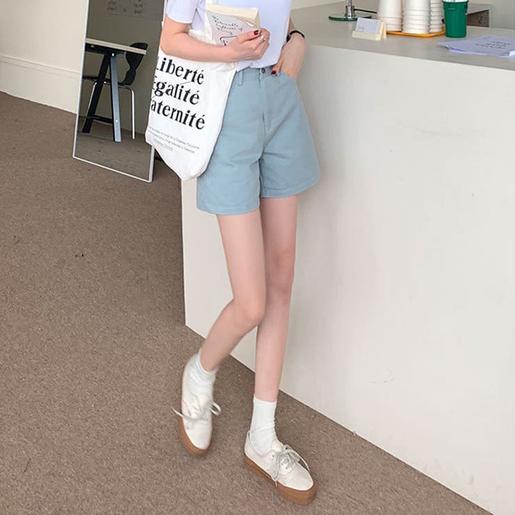 ハイウエスト カラーショートパンツ 韓国 | SUNSHINE CLOSET | 詳細画像16 