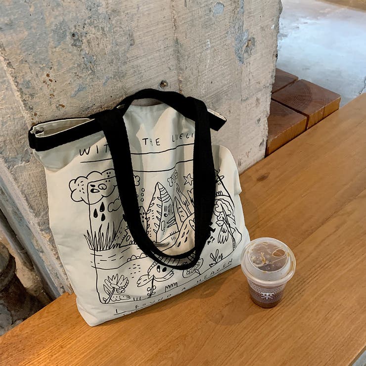 ロゴキャンバス トートバッグ レディース[品番：AGCW0003642