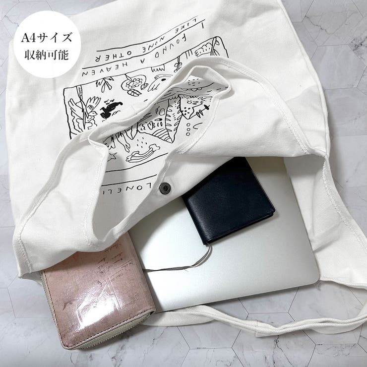 ロゴキャンバス トートバッグ レディース[品番：AGCW0003642
