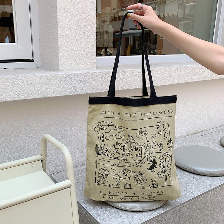 ロゴキャンバス トートバッグ レディース[品番：AGCW0003642