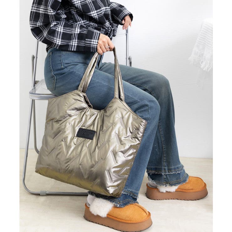 中綿入りナイロントートバッグ大容量鞄軽量 | SUNSHINE CLOSET | 詳細画像15 