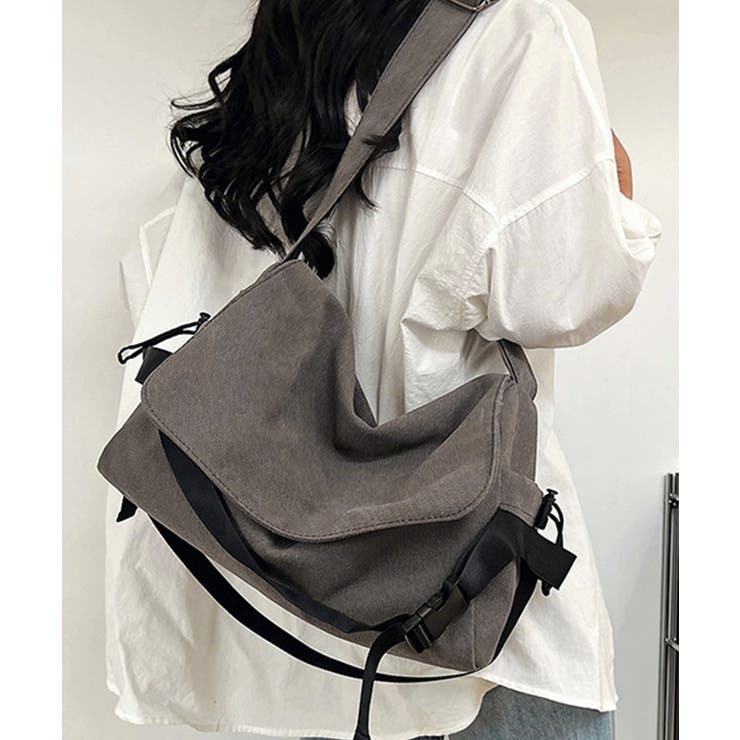 ビッグキャンバスショルダーバッグ 大容量 | SUNSHINE CLOSET | 詳細画像1 