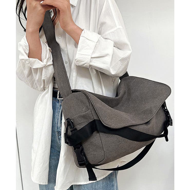 ビッグキャンバスショルダーバッグ 大容量 | SUNSHINE CLOSET | 詳細画像2 