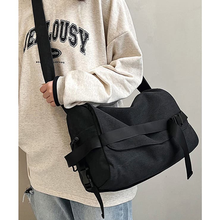 ビッグキャンバスショルダーバッグ 大容量 | SUNSHINE CLOSET | 詳細画像7 