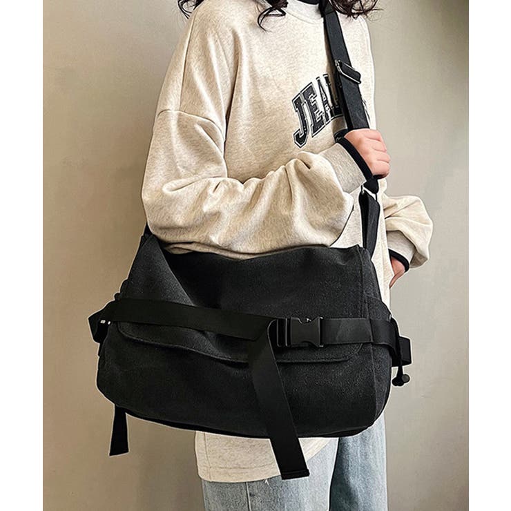 ビッグキャンバスショルダーバッグ 大容量 | SUNSHINE CLOSET | 詳細画像8 