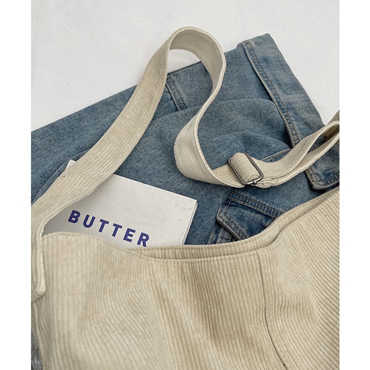 コーデュロイショルダーバッグ大きめ韓国風 | SUNSHINE CLOSET | 詳細画像24 