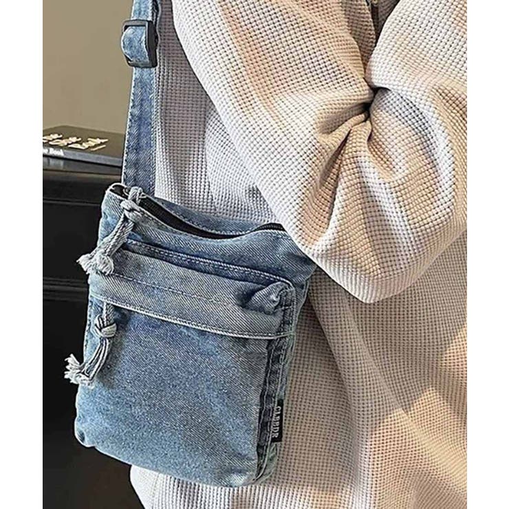 ミニバッグレディース デニムバッグウォッシュ加工 ショルダーバッグヴィンテージ風 | SUNSHINE CLOSET | 詳細画像12 