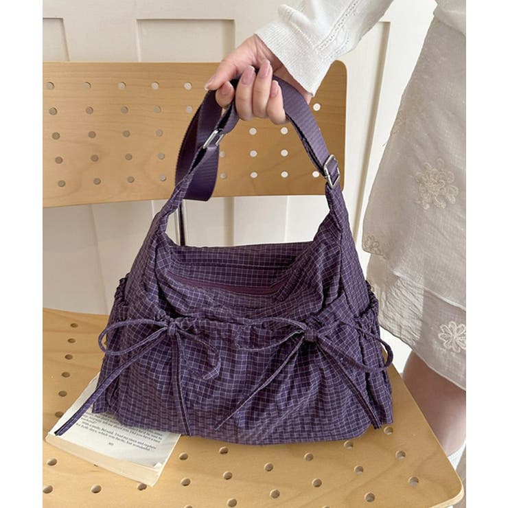 リボンショルダーバッグ 軽量ナイロンバッグ ワンショルダーバッグ | SUNSHINE CLOSET | 詳細画像10 