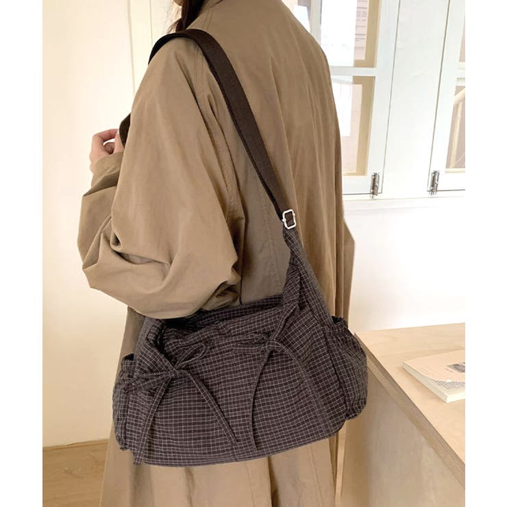 リボンショルダーバッグ 軽量ナイロンバッグ ワンショルダーバッグ | SUNSHINE CLOSET | 詳細画像15 
