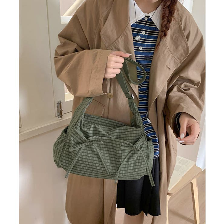 リボンショルダーバッグ 軽量ナイロンバッグ ワンショルダーバッグ | SUNSHINE CLOSET | 詳細画像19 