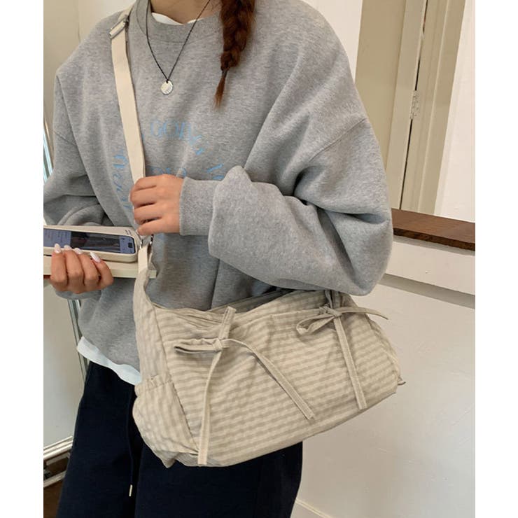 リボンショルダーバッグ 軽量ナイロンバッグ ワンショルダーバッグ | SUNSHINE CLOSET | 詳細画像2 