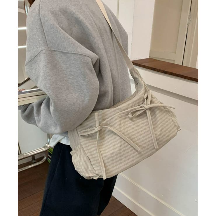 リボンショルダーバッグ 軽量ナイロンバッグ ワンショルダーバッグ | SUNSHINE CLOSET | 詳細画像3 