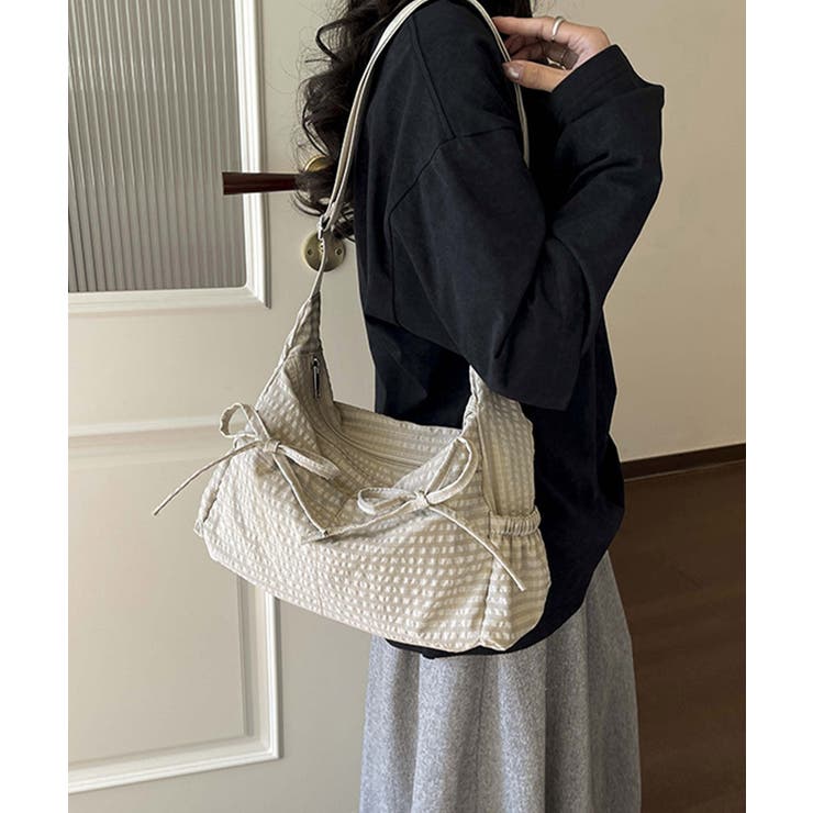 リボンショルダーバッグ 軽量ナイロンバッグ ワンショルダーバッグ | SUNSHINE CLOSET | 詳細画像6 