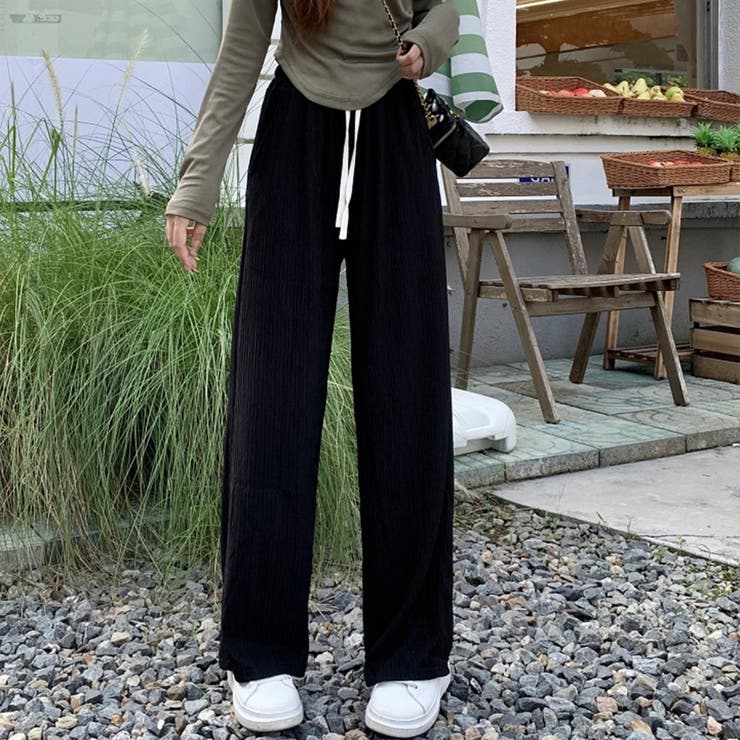 セミワイドパンツハイウエストロングパンツ | SUNSHINE CLOSET | 詳細画像6 