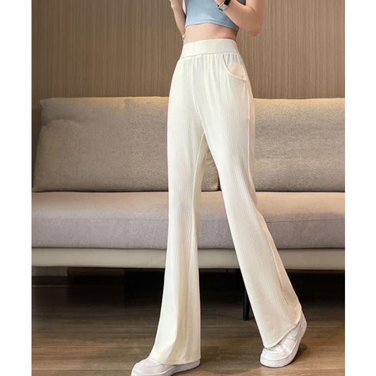 セミフレアパンツレディース ロングパンツ | SUNSHINE CLOSET | 詳細画像4 