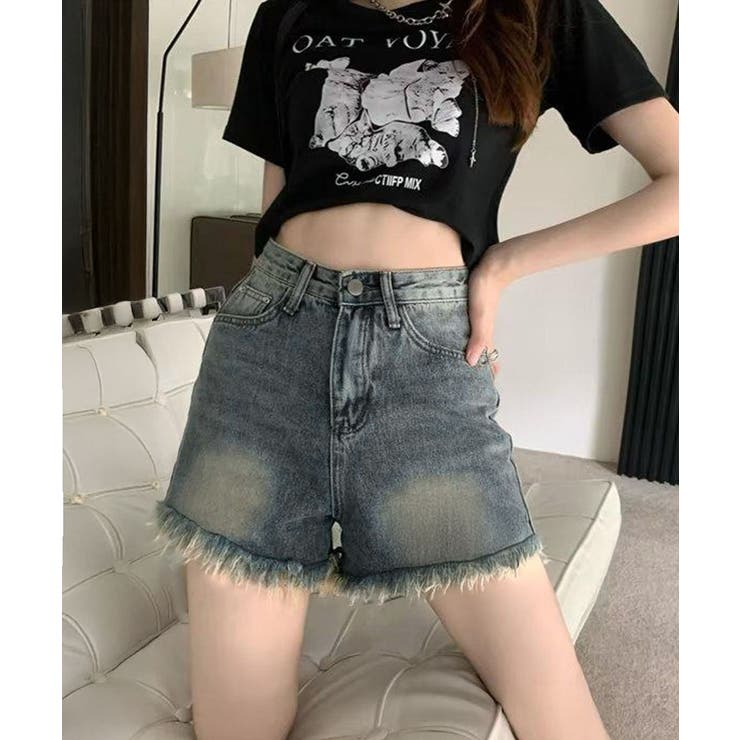 ウォッシュデニムショートパンツレディース | SUNSHINE CLOSET | 詳細画像1 