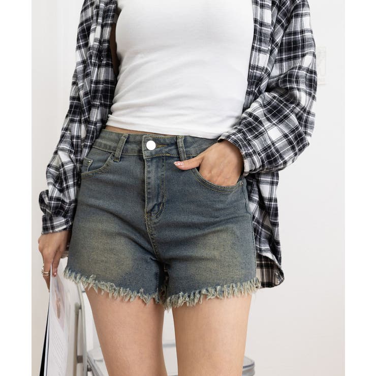 ウォッシュデニムショートパンツレディース | SUNSHINE CLOSET | 詳細画像10 