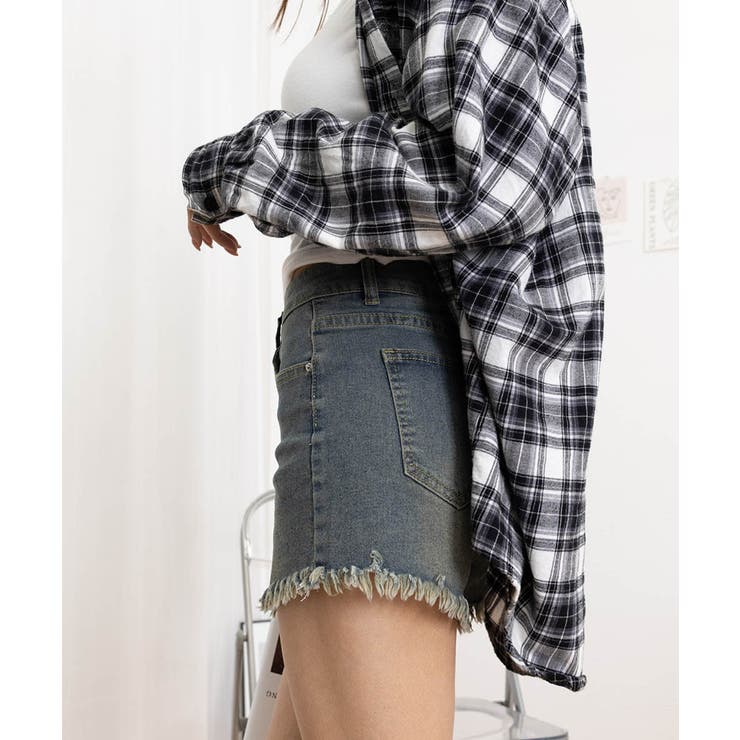 ウォッシュデニムショートパンツレディース | SUNSHINE CLOSET | 詳細画像12 