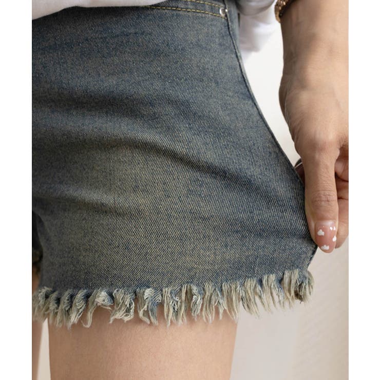 ウォッシュデニムショートパンツレディース | SUNSHINE CLOSET | 詳細画像14 