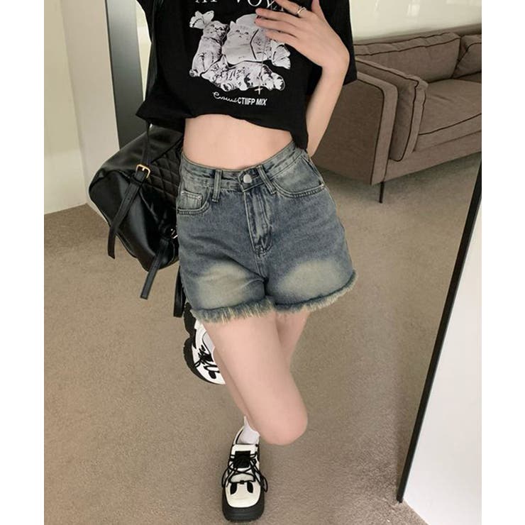 ウォッシュデニムショートパンツレディース | SUNSHINE CLOSET | 詳細画像5 