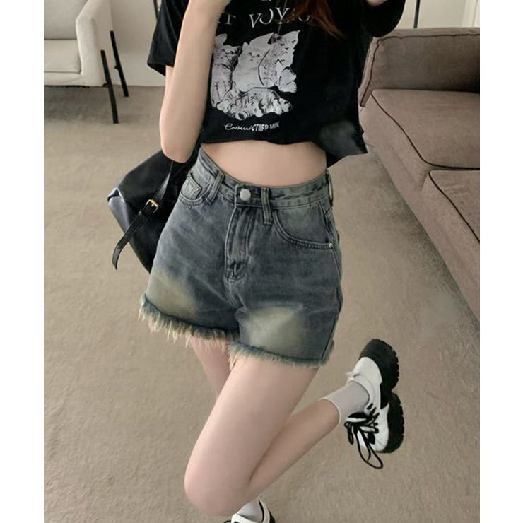 ウォッシュデニムショートパンツレディース | SUNSHINE CLOSET | 詳細画像6 