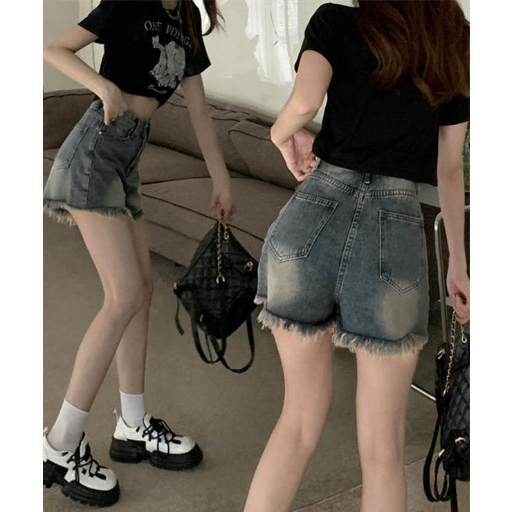 ウォッシュデニムショートパンツレディース | SUNSHINE CLOSET | 詳細画像7 