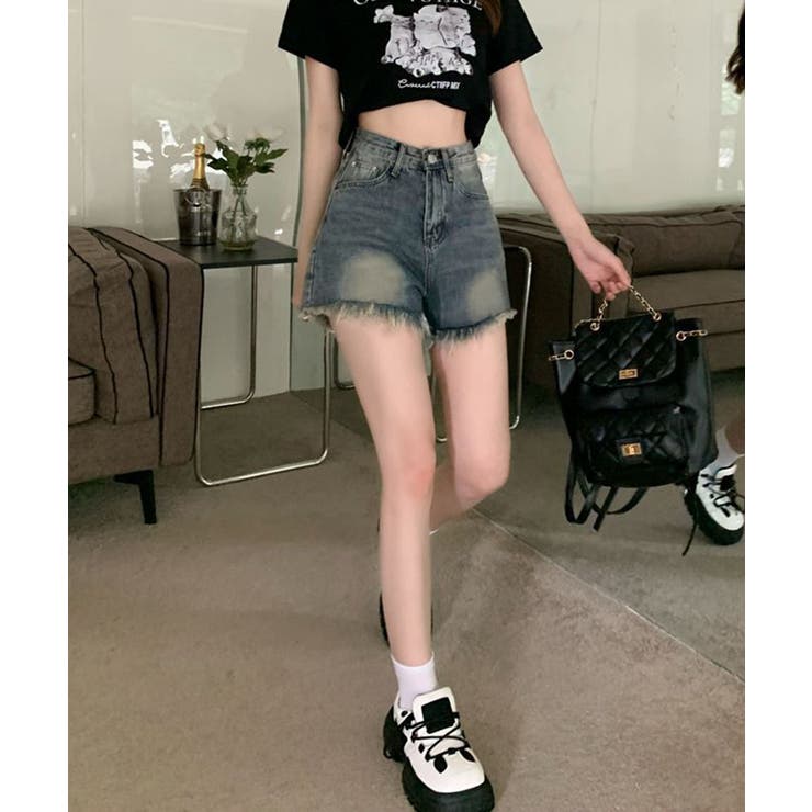 ウォッシュデニムショートパンツレディース | SUNSHINE CLOSET | 詳細画像8 