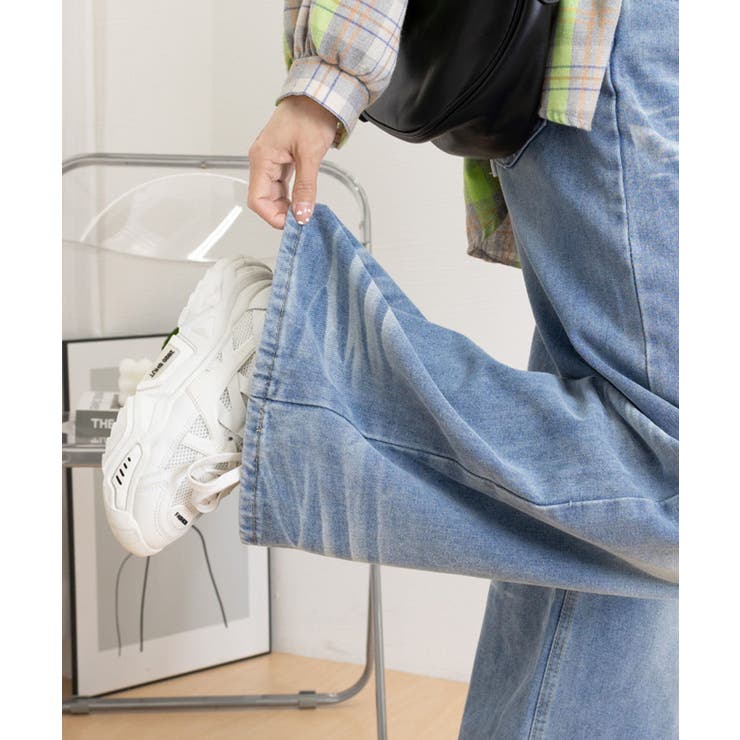 ウォッシュ加工デニムパンツ ワイドデニム | SUNSHINE CLOSET | 詳細画像22 