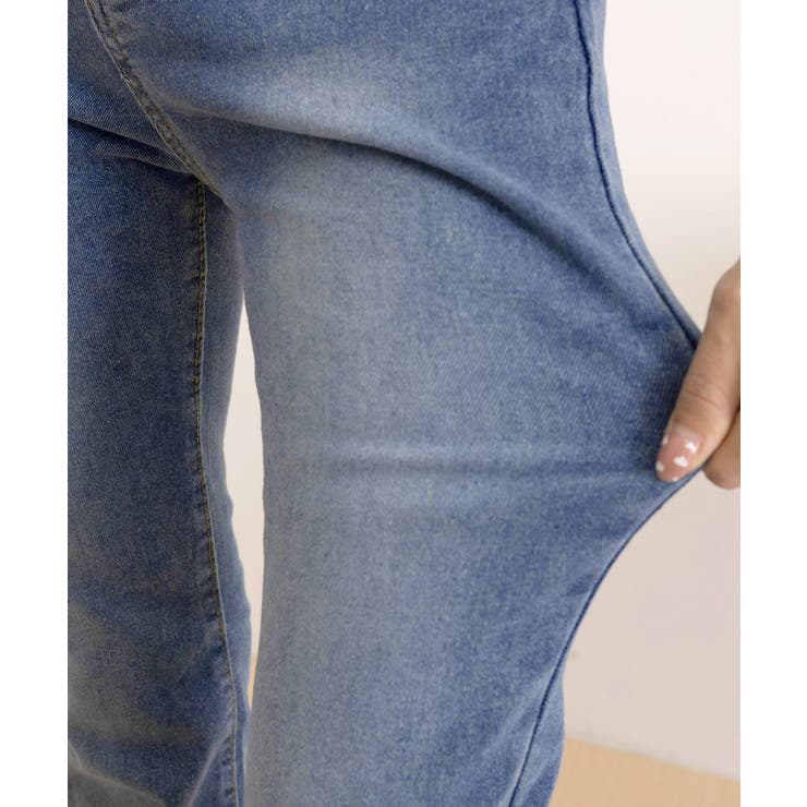 セミフレアデニムパンツ美脚フリンジパンツ | SUNSHINE CLOSET | 詳細画像21 