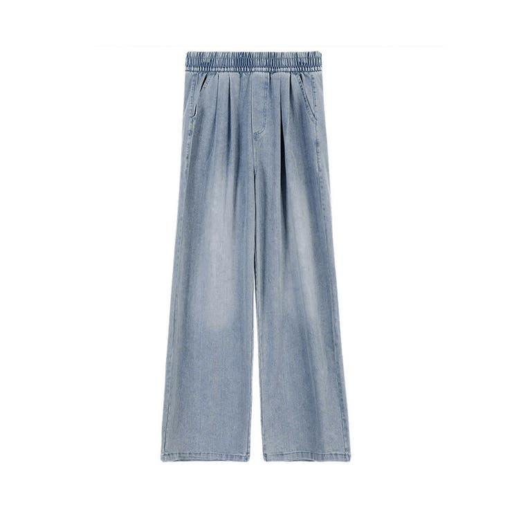 美脚デニム風ワイドパンツタック入りパンツ | SUNSHINE CLOSET | 詳細画像25 