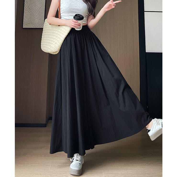 きれいめガウチョパンツ ハイウエストフレアパンツ 薄手イージーパンツ軽いスカーチ… | SUNSHINE CLOSET | 詳細画像1 