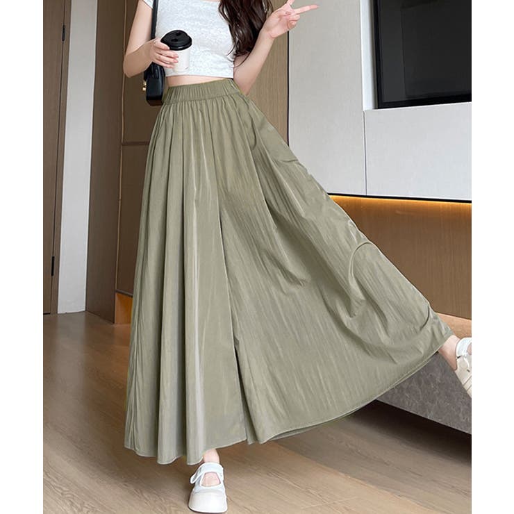 ワイドパンツ 冷感キュロットパンツ春夏秋 | SUNSHINE CLOSET | 詳細画像6 