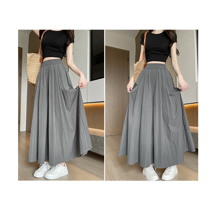 ワイドパンツ 冷感キュロットパンツ春夏秋 | SUNSHINE CLOSET | 詳細画像8 