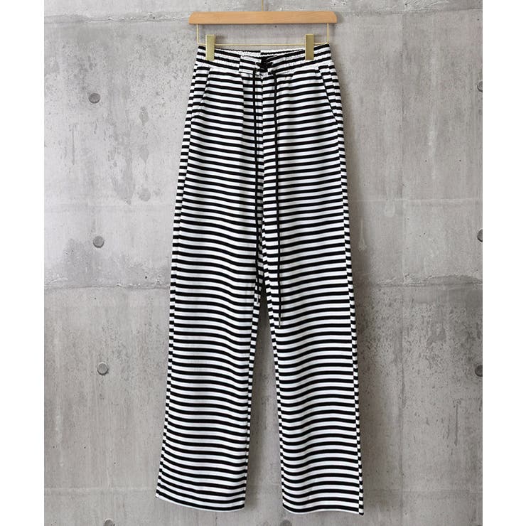 リラックスボーダーパンツウエスト紐韓国風 | SUNSHINE CLOSET | 詳細画像15 