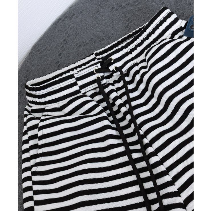 リラックスボーダーパンツウエスト紐韓国風 | SUNSHINE CLOSET | 詳細画像18 