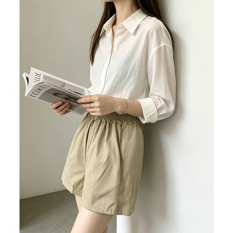 レディースきれいめショートパンツ ウエストゴム 楽ちんパンツ | SUNSHINE CLOSET | 詳細画像10 