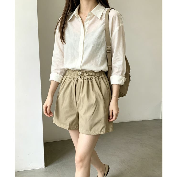 レディースきれいめショートパンツ ウエストゴム 楽ちんパンツ | SUNSHINE CLOSET | 詳細画像11 