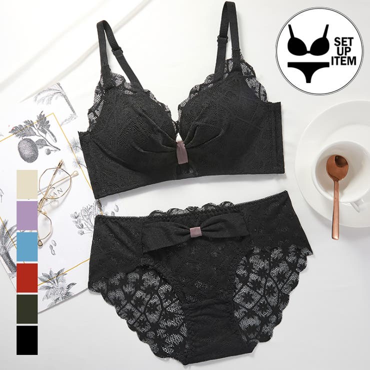 花柄レースブラショーツセット セクシー 春 | SUNSHINE CLOSET | 詳細画像1 