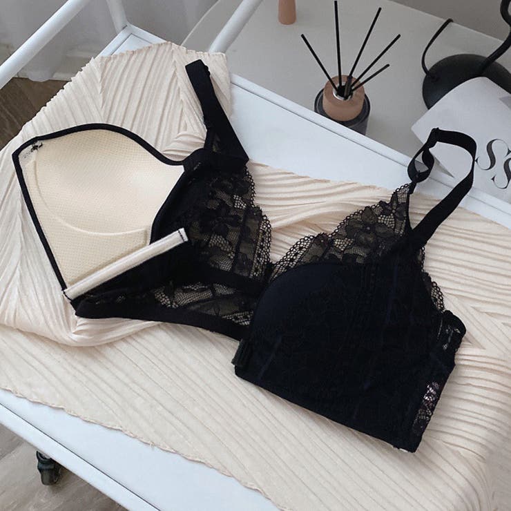 レースブラジャーショーツセット盛れる[品番：AGCW0005107]｜SUNSHINE